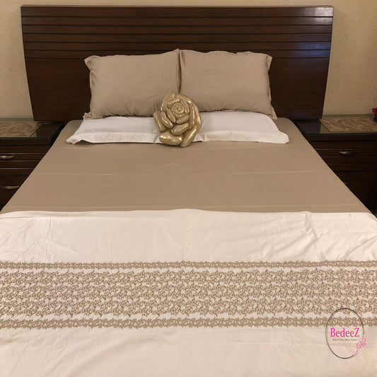 Beige Elegance Bedsheet Set1.0