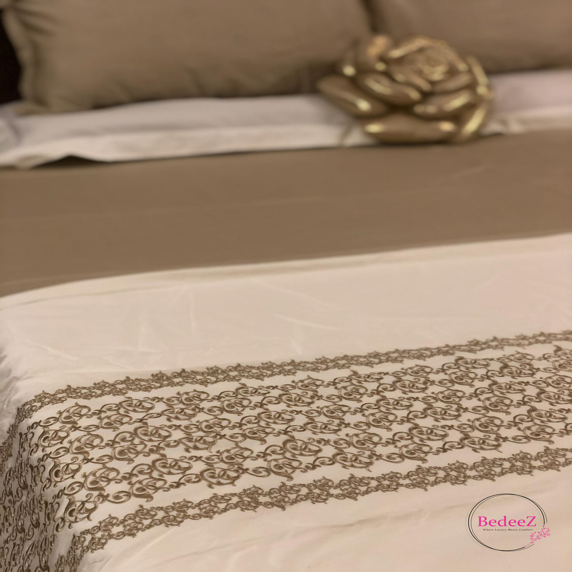 Beige Elegance Bedsheet Set3.0