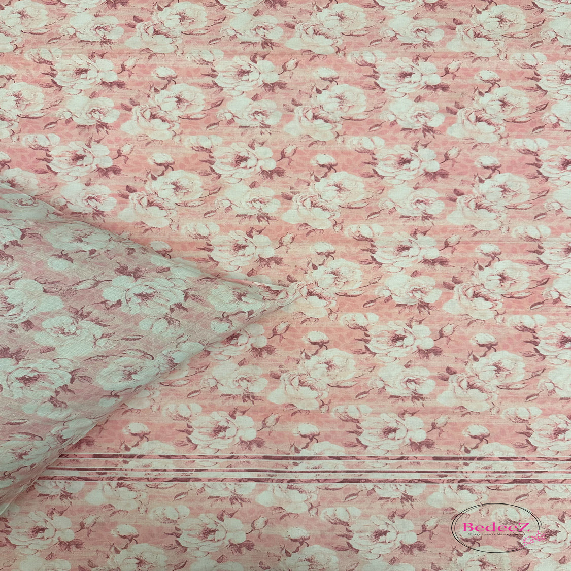 Blush Floral Single-Bed Bedsheet1.0