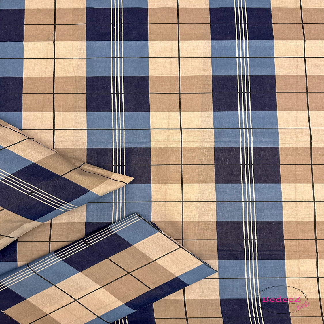 Classic Checks Single-Bed Bedsheet1.0