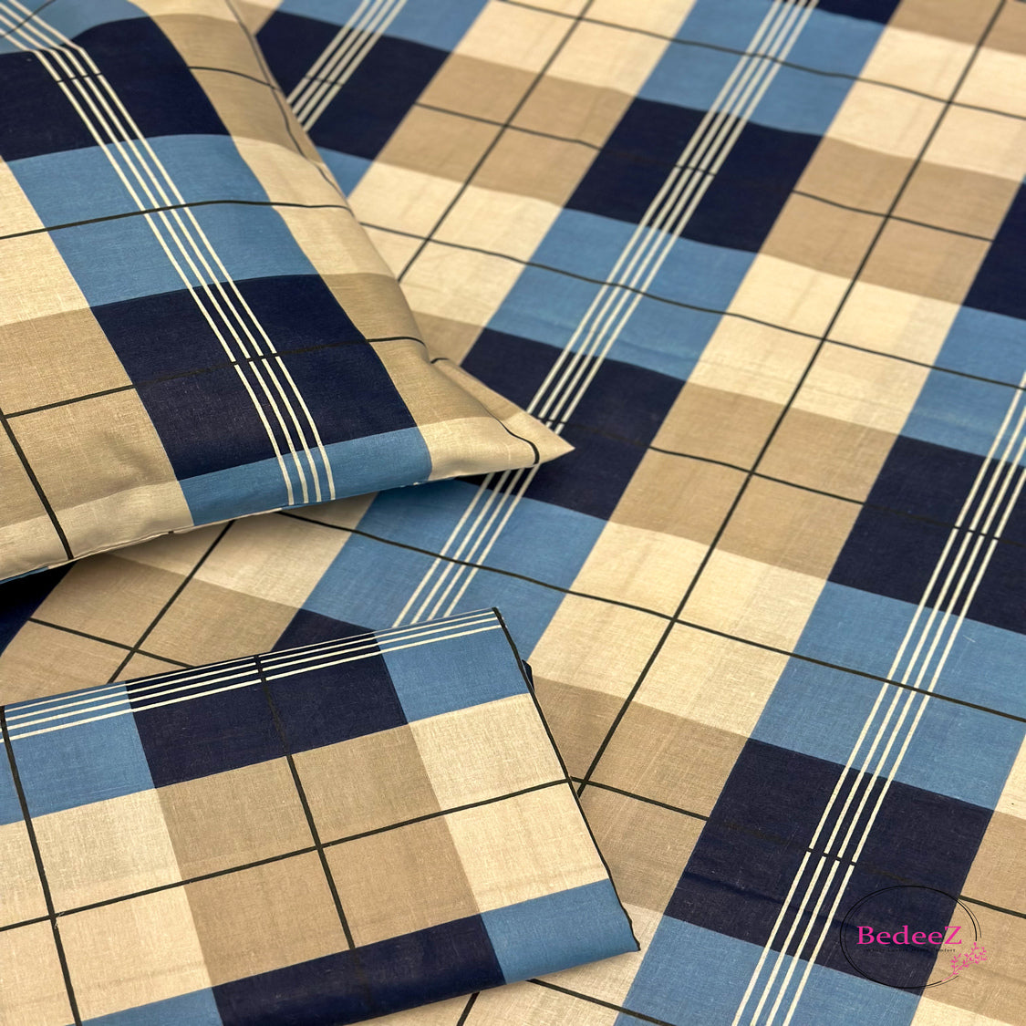 Classic Checks Single-Bed Bedsheet2.0