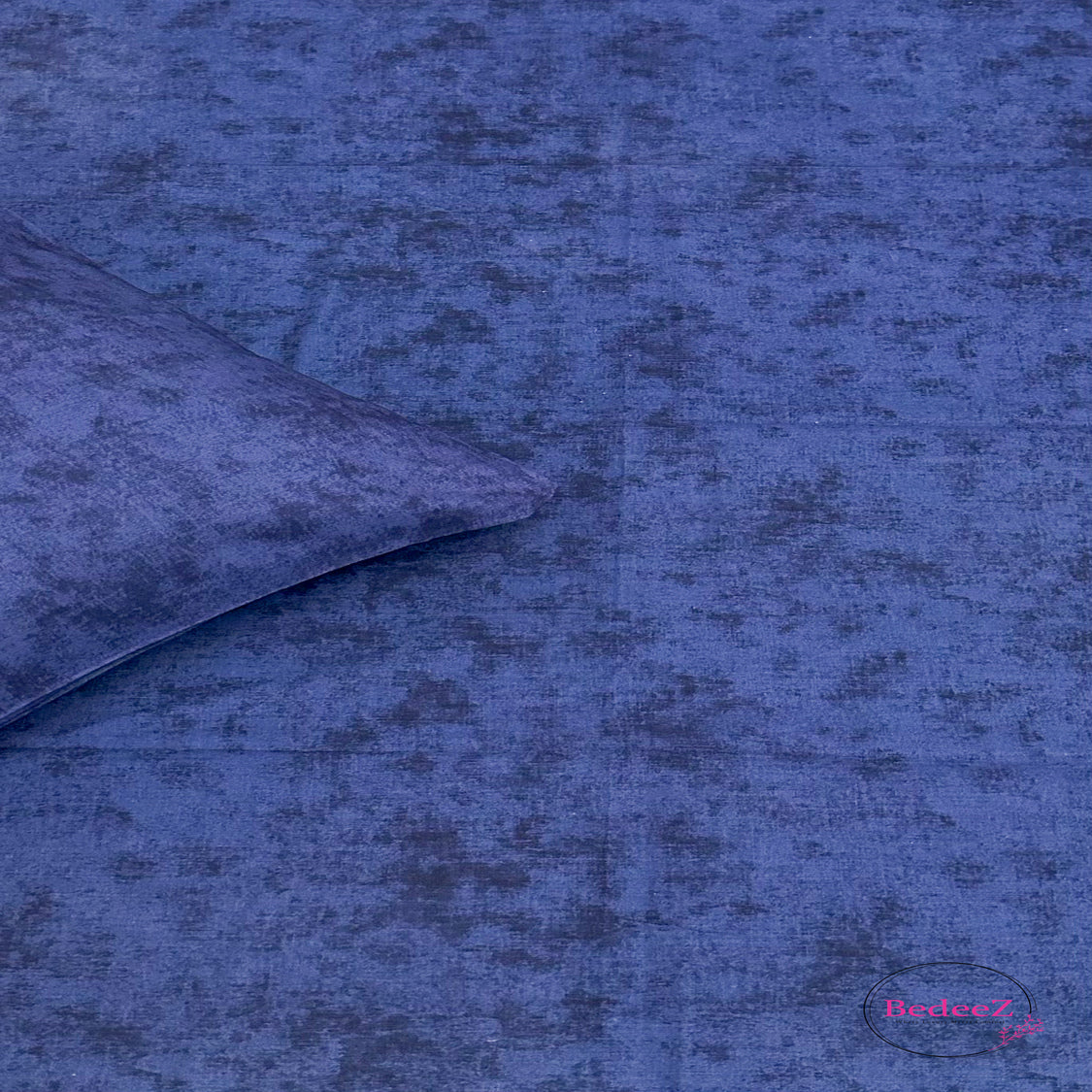 Deep Blue Velvet Single-Bed Bedsheet2.0