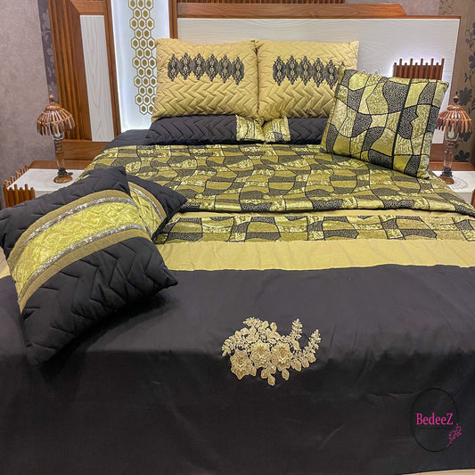 Golden & Black Bed Set1.0