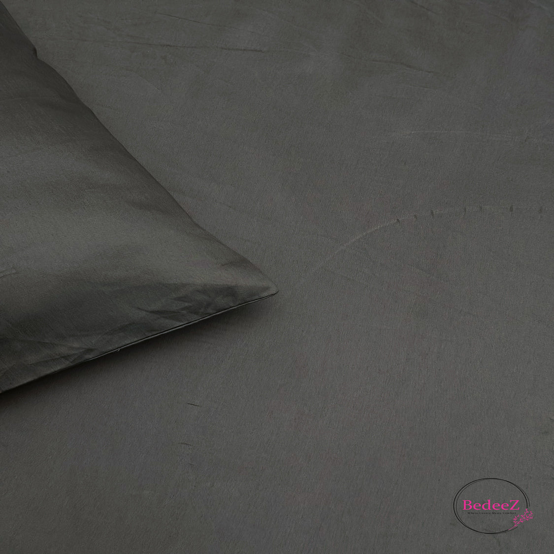 Midnight Gray Double-Bed Bedsheet2.0