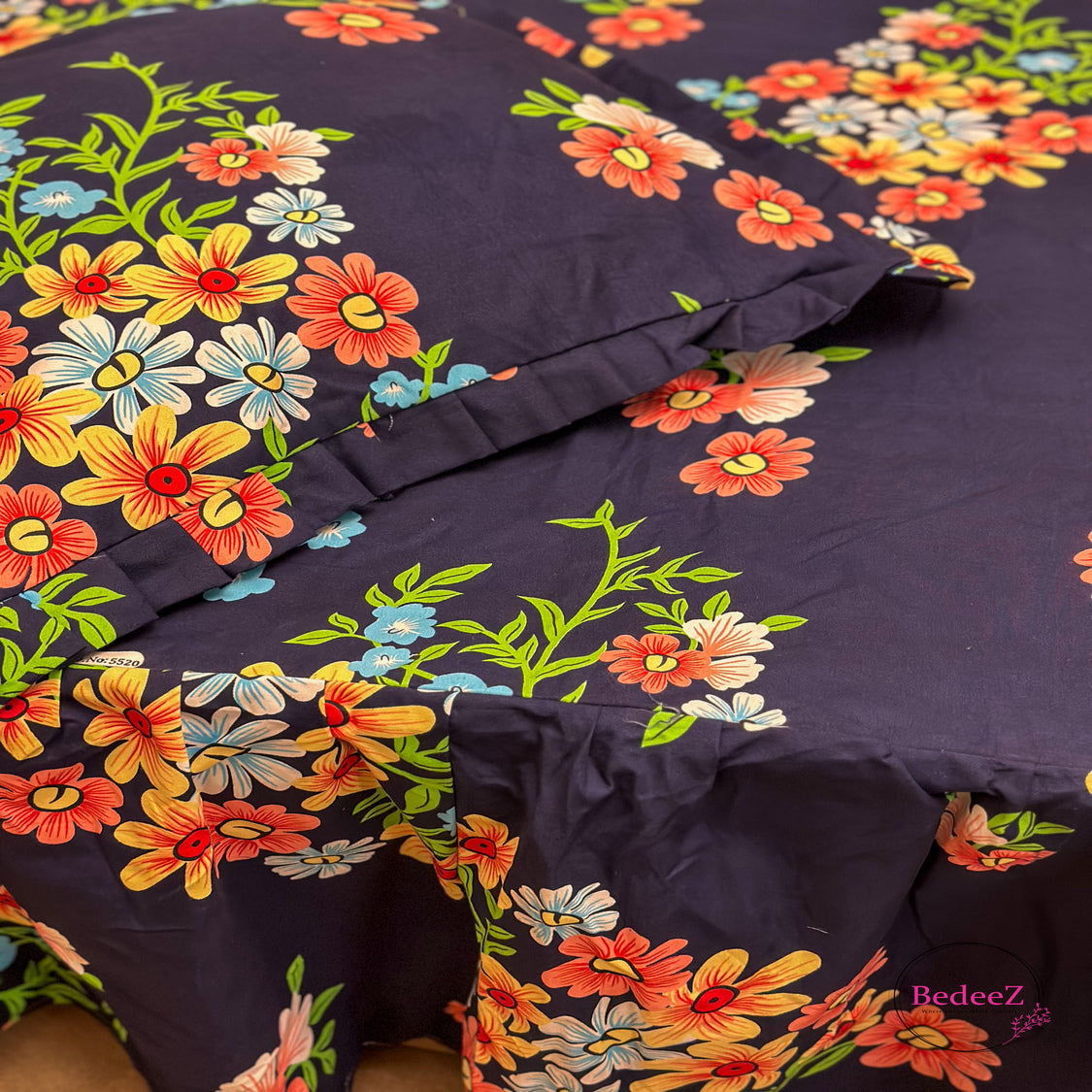 Vibrant Blossom Frill Bedsheet2.0